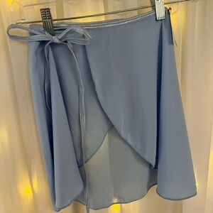 Blue Dance Wrap Skirt